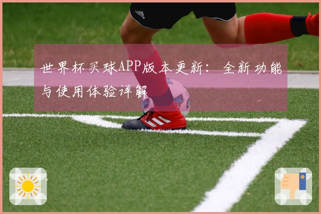 世界杯买球APP版本更新：全新功能与使用体验详解